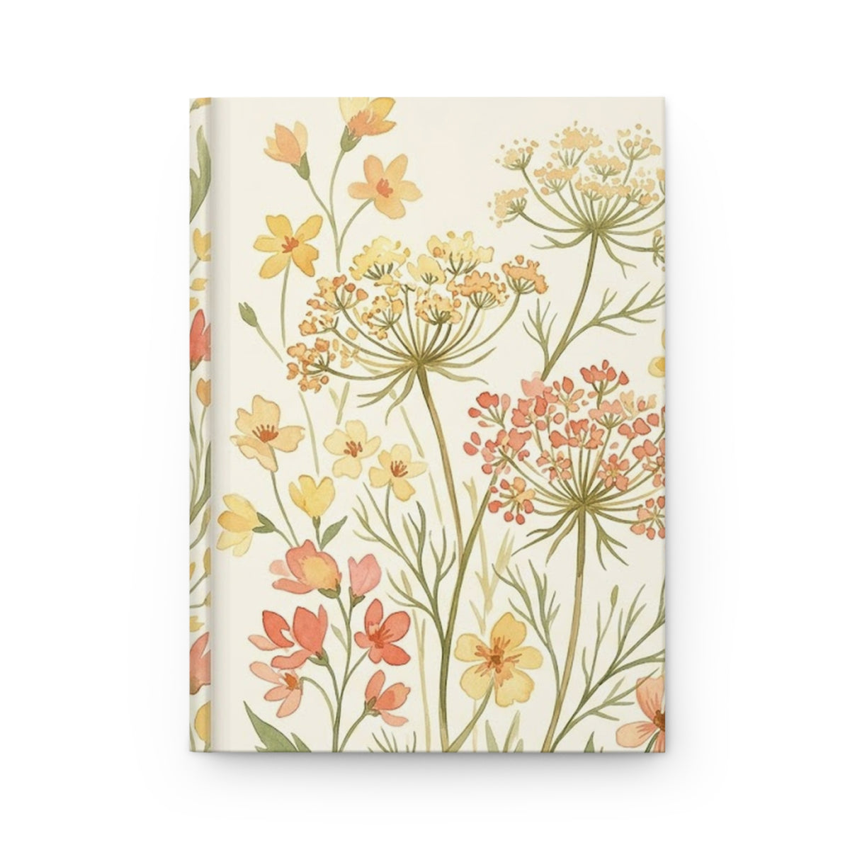 Sunlit Wildflowers Hardcover Journal - Matte Lined Notebook