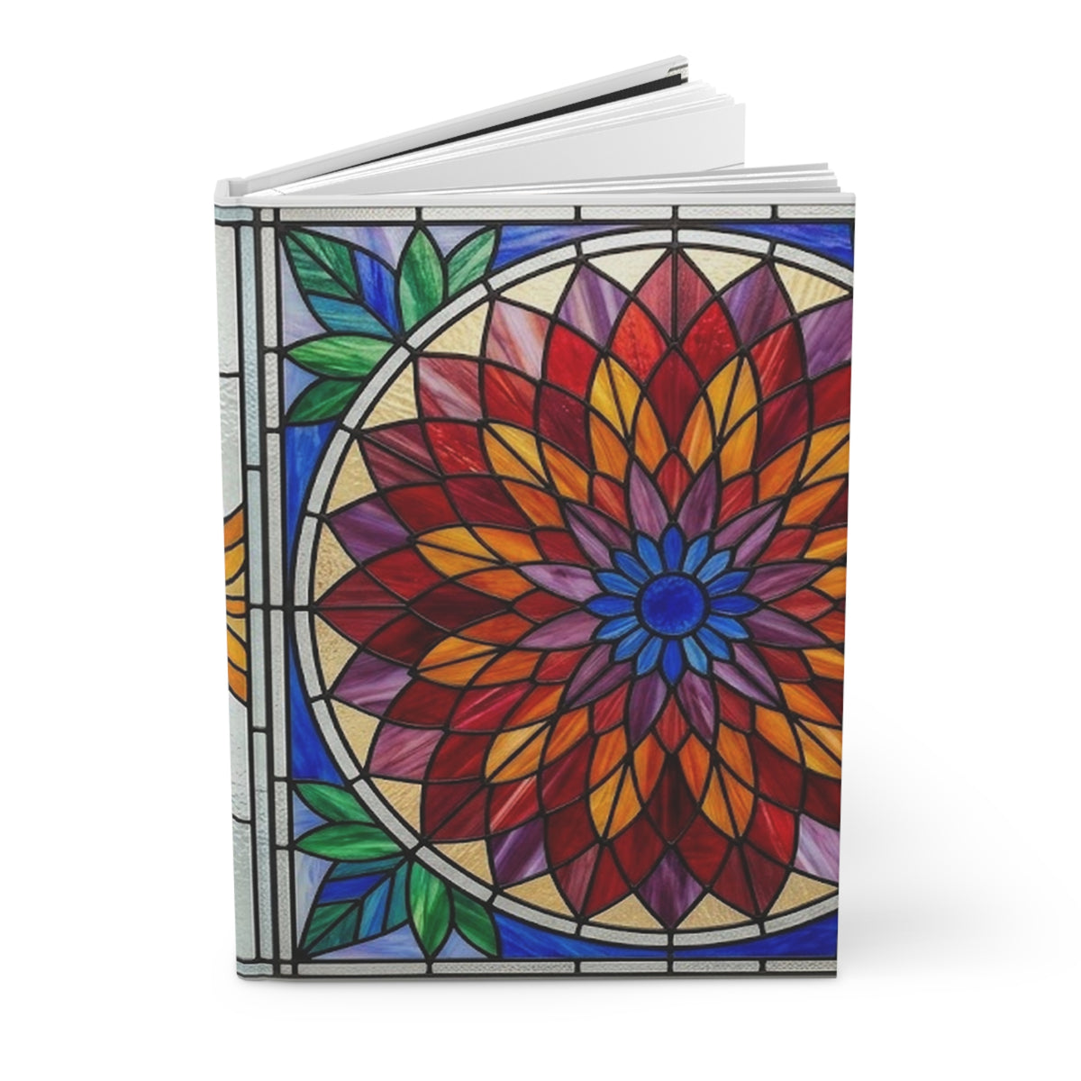 Stained Glass Garden Variant 5 Hardcover Journal - Matte Lined Notebook