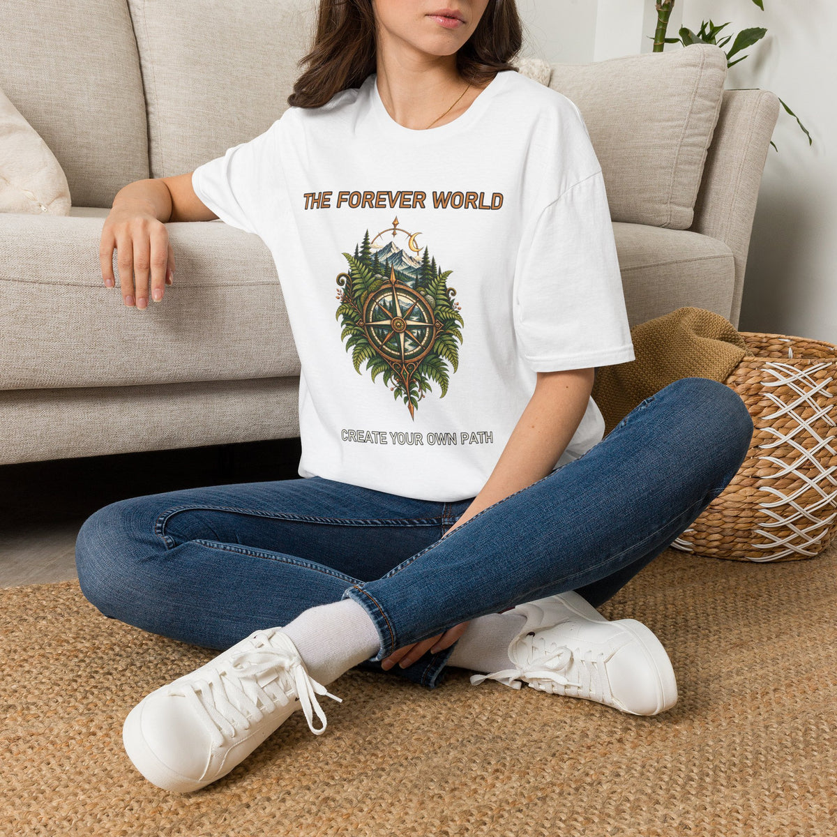 The Forever World Wildlands Compass Unisex Softstyle T-Shirt