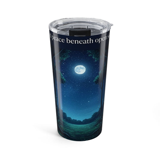 Moonlit Forest Nature Quote 20oz Insulated Tumbler