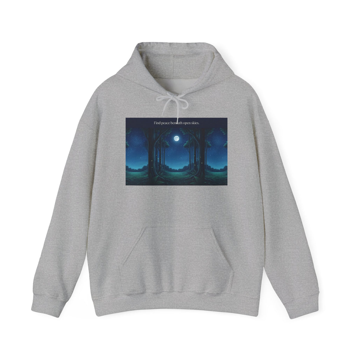 Moonlit Forest Nature Quote Unisex Heavy Blend Hoodie