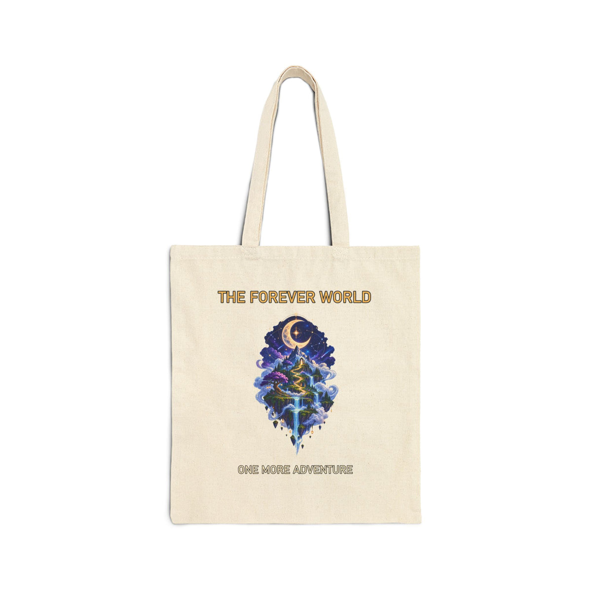 The Forever World Starlit Expedition Cotton Canvas Tote Bag