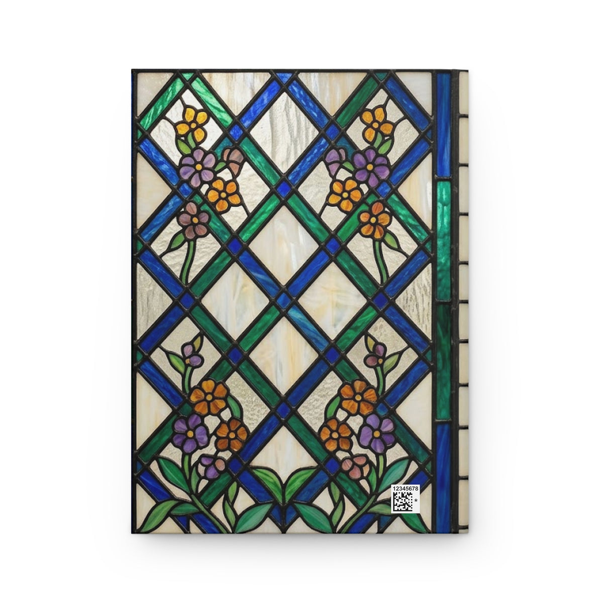 Stained Glass Garden Variant 1 Hardcover Journal - Matte Lined Notebook