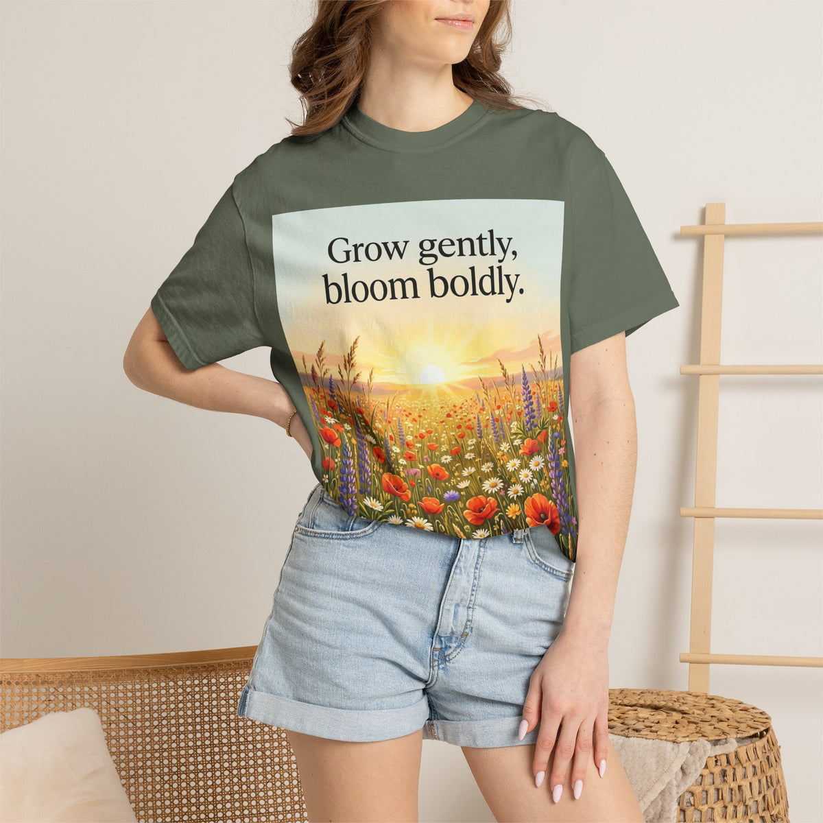 Wildflower Sunrise Premium Garment-Dyed T-Shirt | Comfort Colors 1717