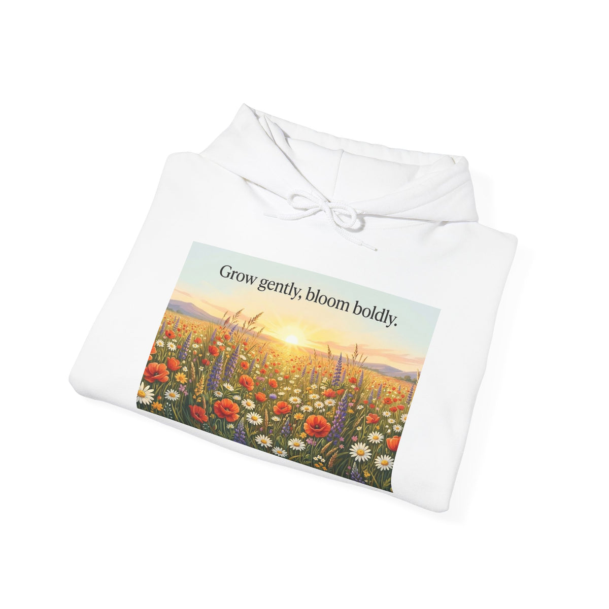 Wildflower Sunrise Nature Quote Unisex Heavy Blend Hoodie
