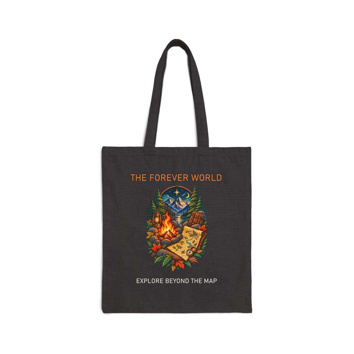 The Forever World Campfire Quest Cotton Canvas Tote Bag