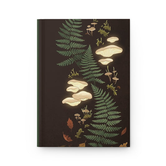 Forest Fungi Variant 4 Hardcover Journal - Matte Lined Notebook