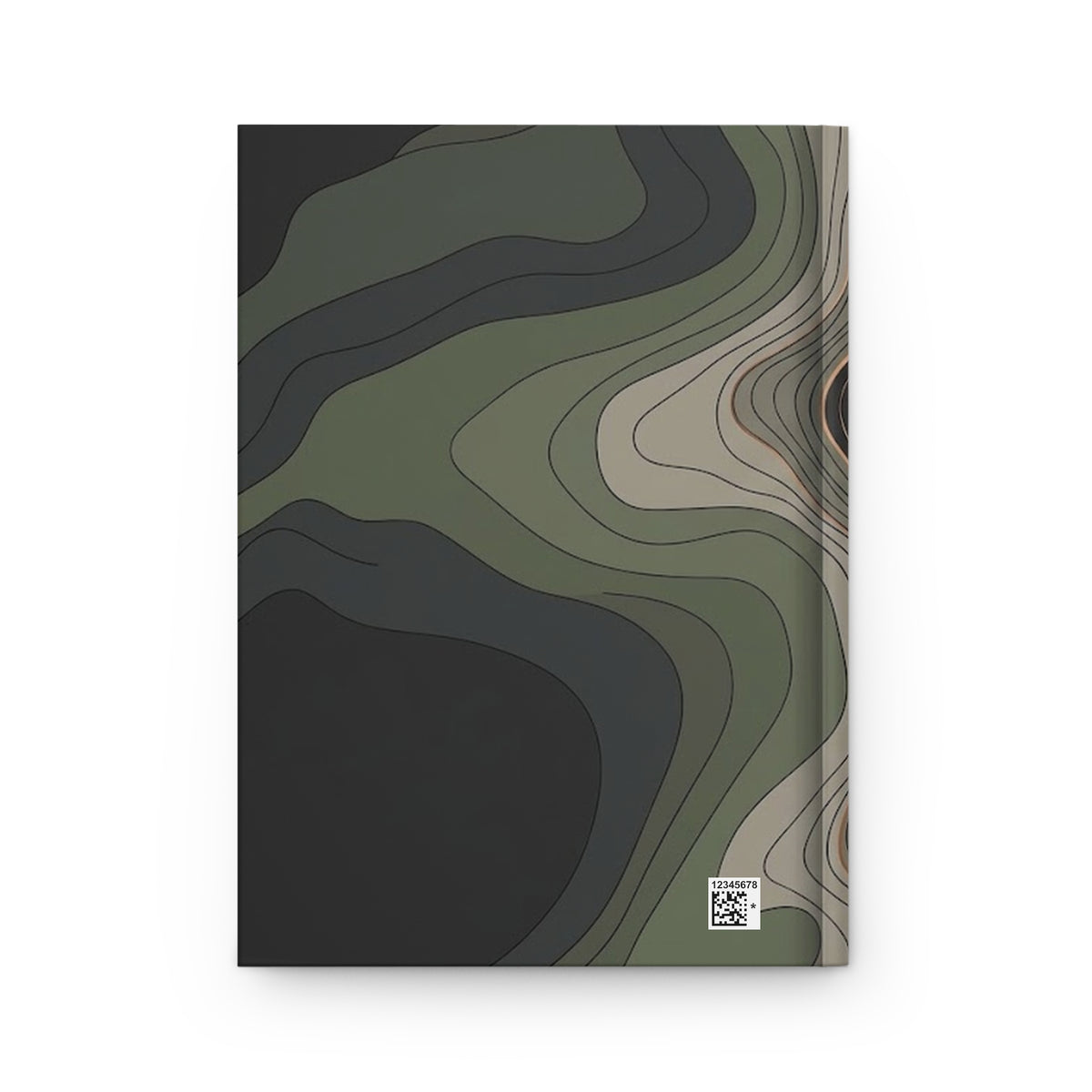 Abstract Topography Hardcover Journal - Matte Lined Notebook