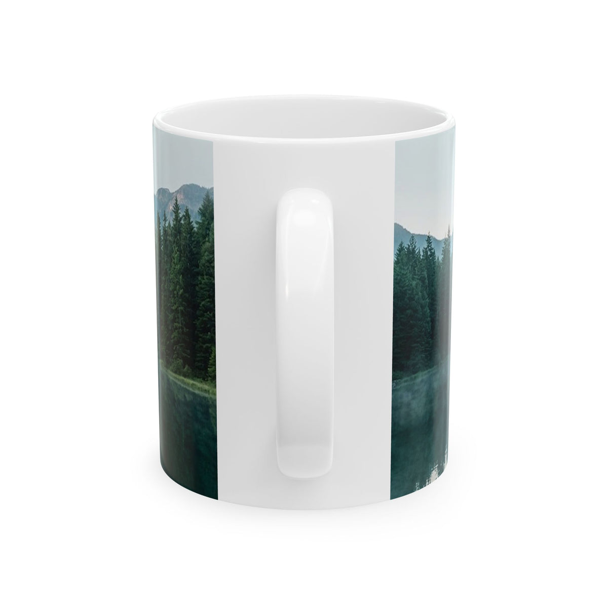 Mountain Lake Nature Quote Ceramic Mug