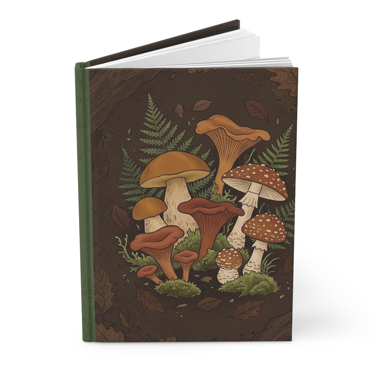 Forest Fungi Variant 1 Hardcover Journal - Matte Lined Notebook