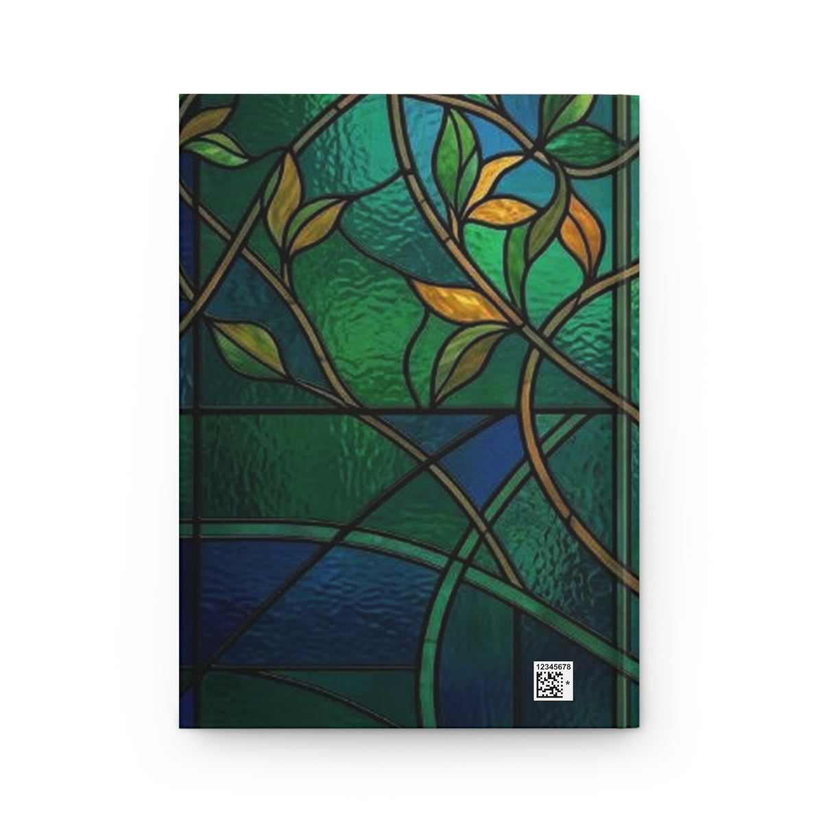 Stained Glass Garden Hardcover Journal - Matte Lined Notebook