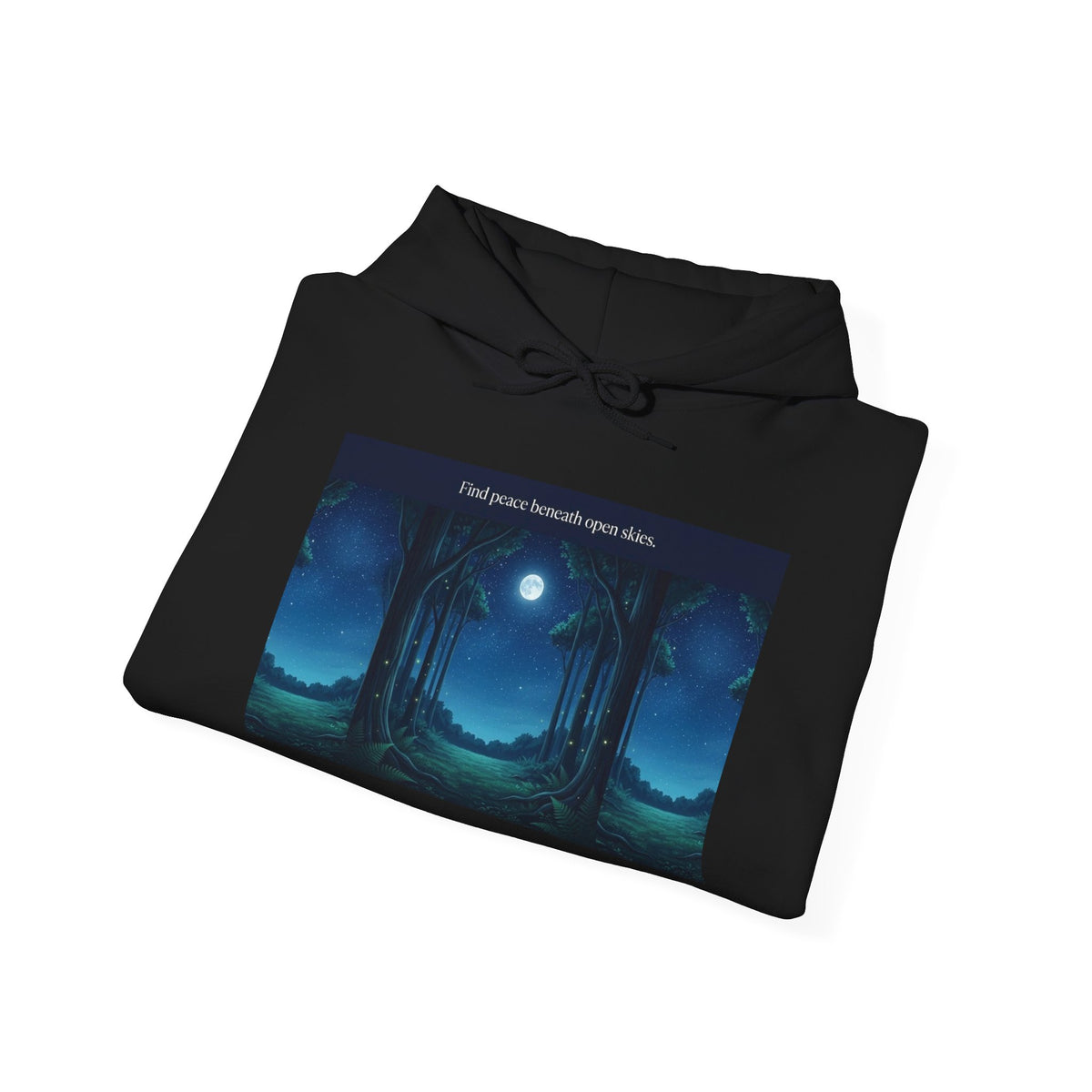 Moonlit Forest Nature Quote Unisex Heavy Blend Hoodie