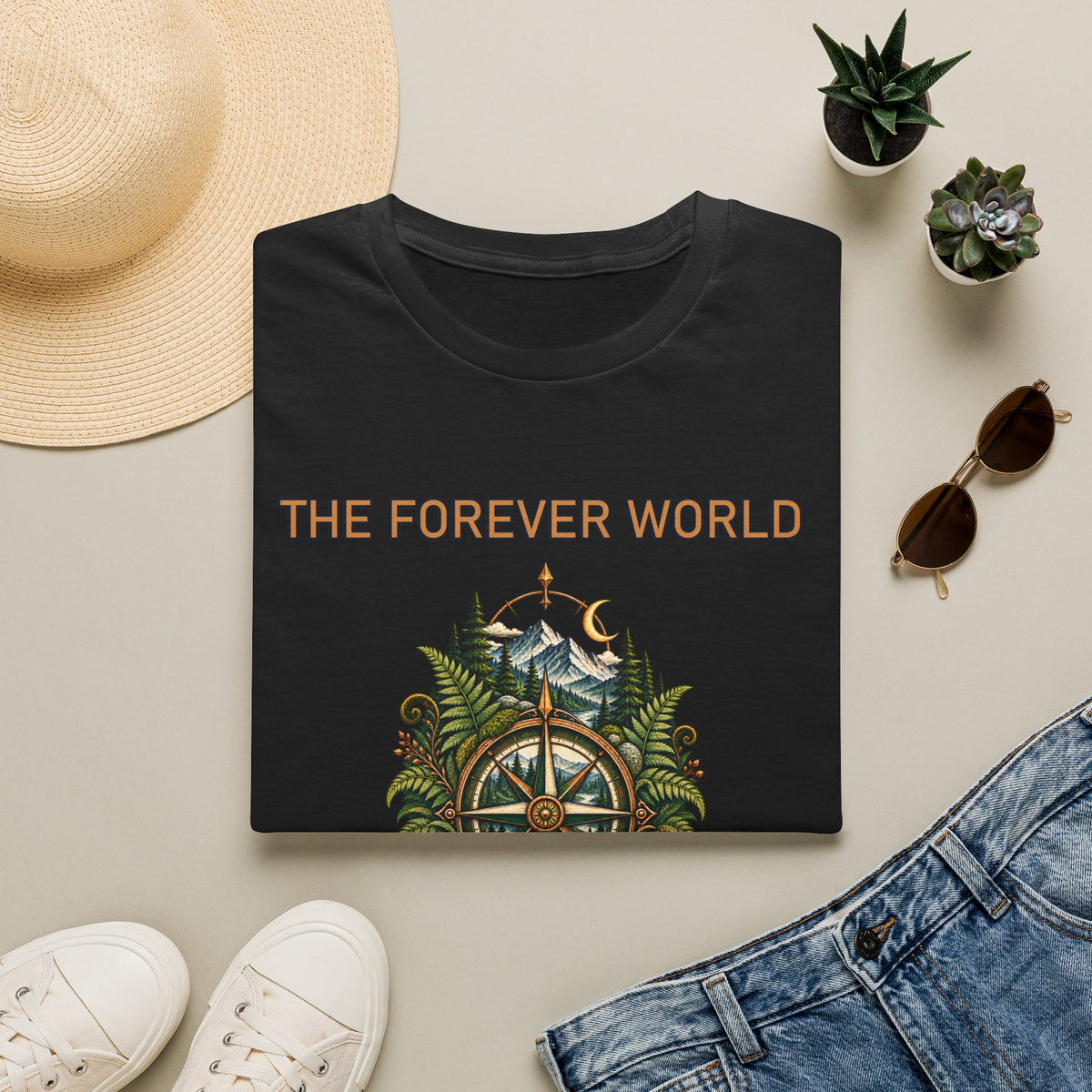 The Forever World Wildlands Compass Unisex Softstyle T-Shirt
