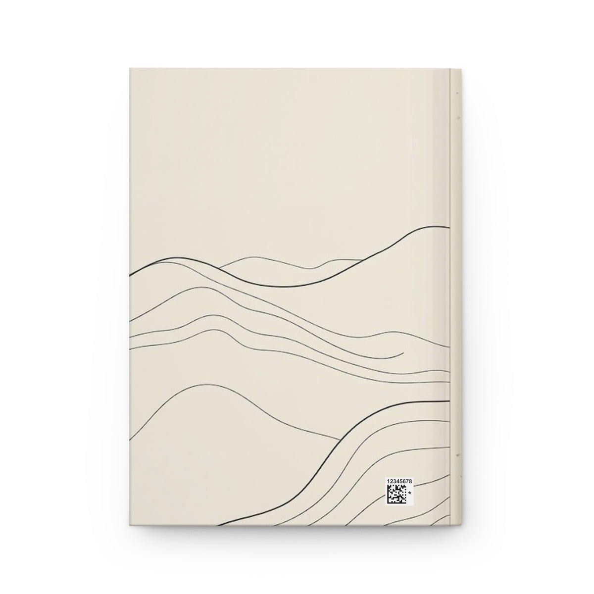 Abstract Topography Variant 1 Hardcover Journal - Matte Lined Notebook