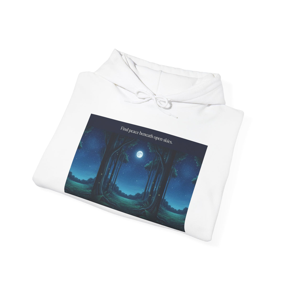 Moonlit Forest Nature Quote Unisex Heavy Blend Hoodie