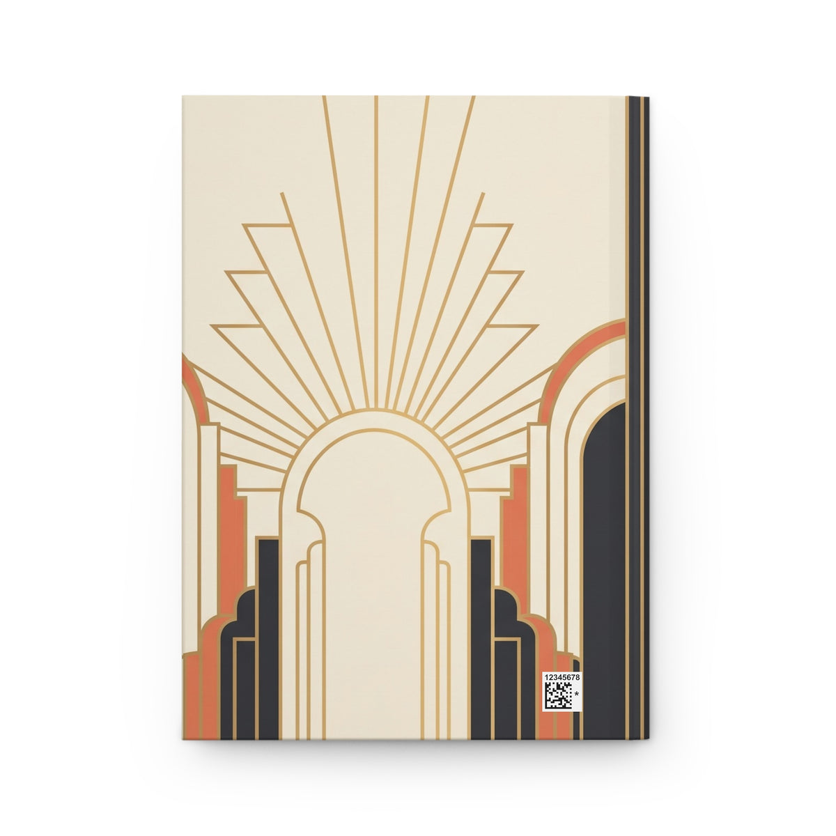 Art Deco Sunrise Variant 1 Hardcover Journal - Matte Lined Notebook