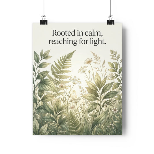Botanical Meadow Nature Quote 16" x 20" Fine Art Paper Poster