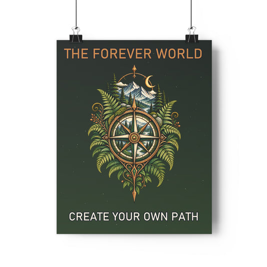 The Forever World Wildlands Compass 16" x 20" Fine Art Paper Poster