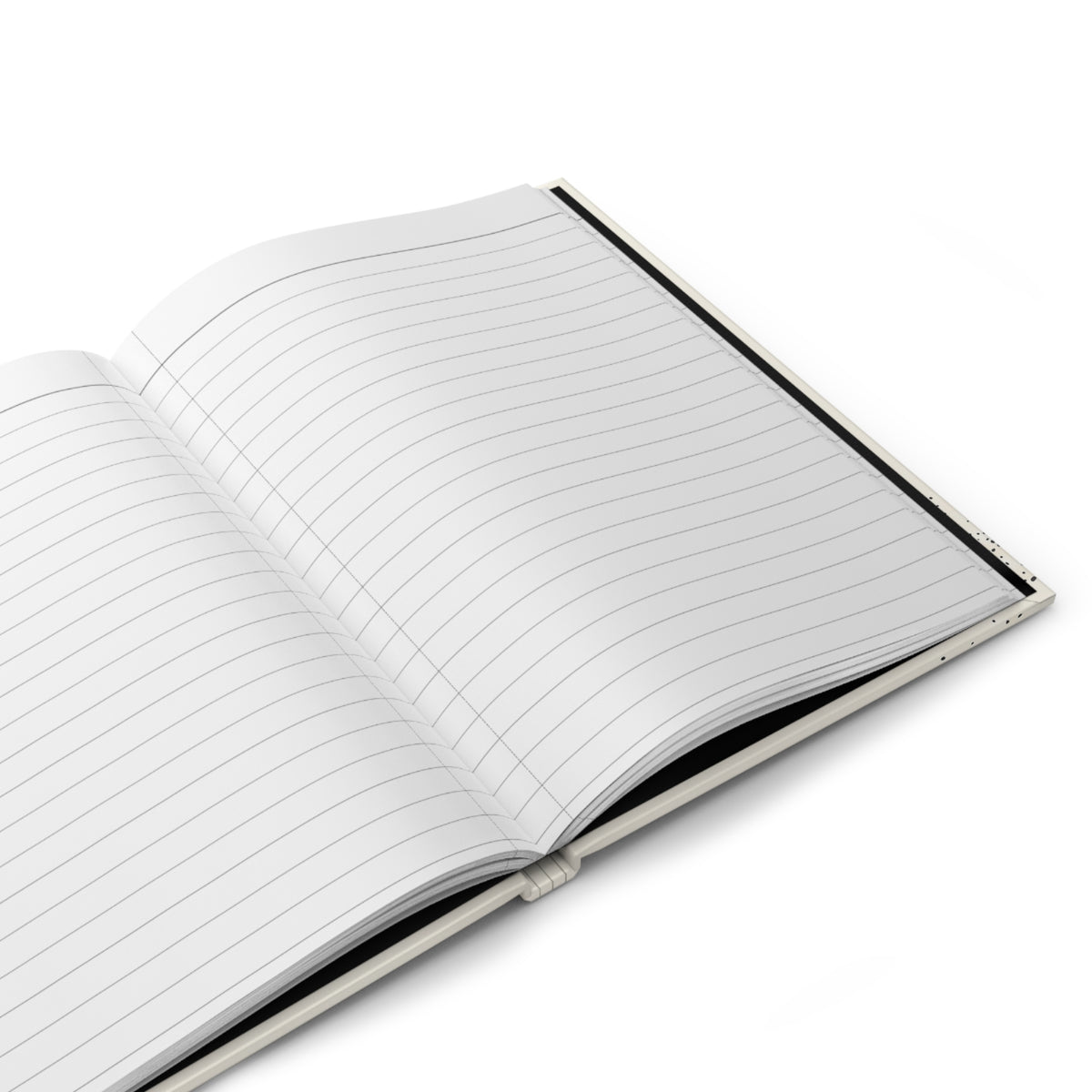Minimal Ink Waves Variant 5 Hardcover Journal - Matte Lined Notebook