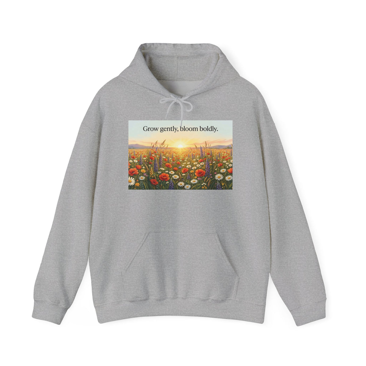 Wildflower Sunrise Nature Quote Unisex Heavy Blend Hoodie