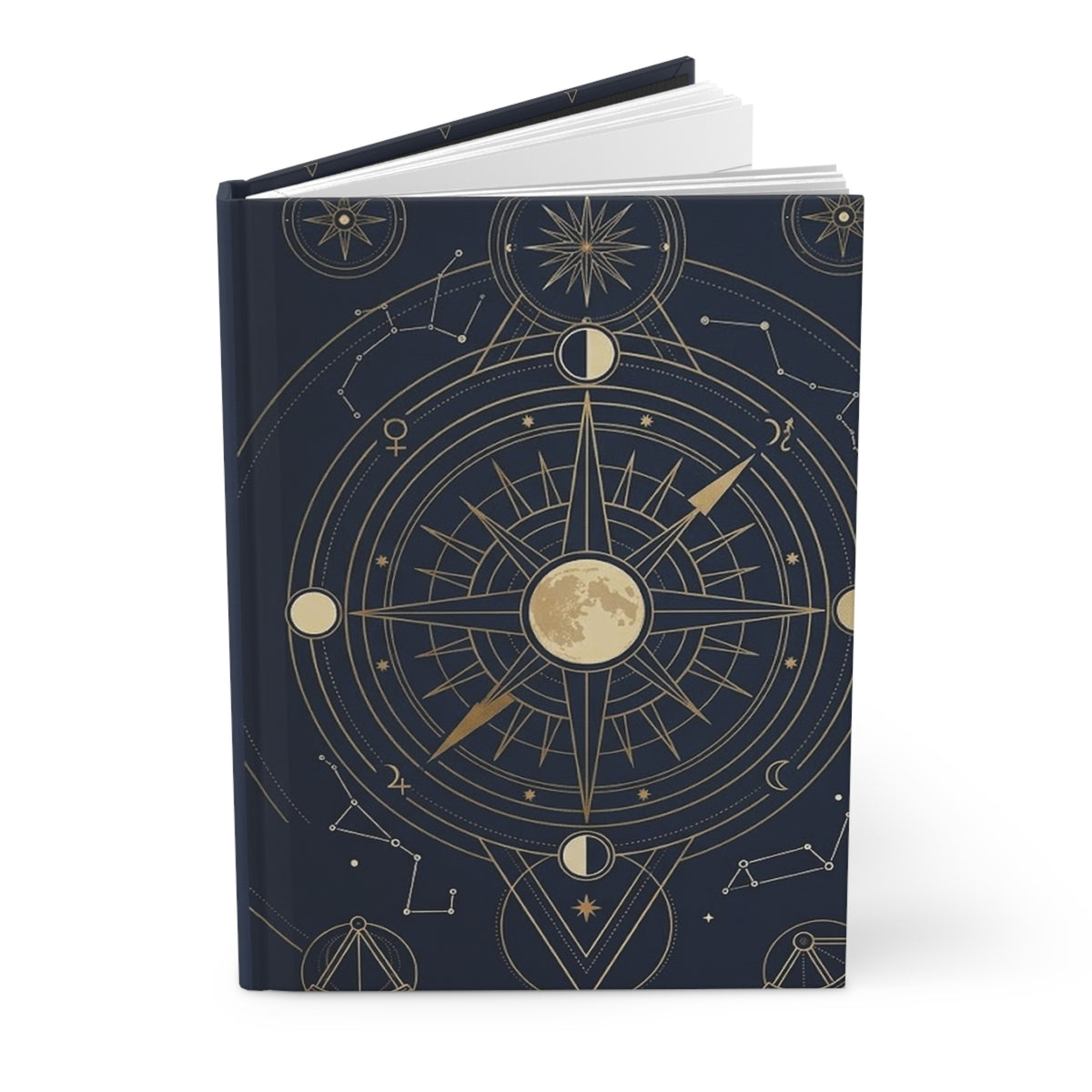 Celestial Geometry Variant 5 Hardcover Journal - Matte Lined Notebook
