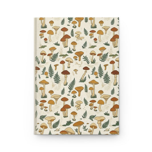 Forest Fungi Variant 2 Hardcover Journal - Matte Lined Notebook