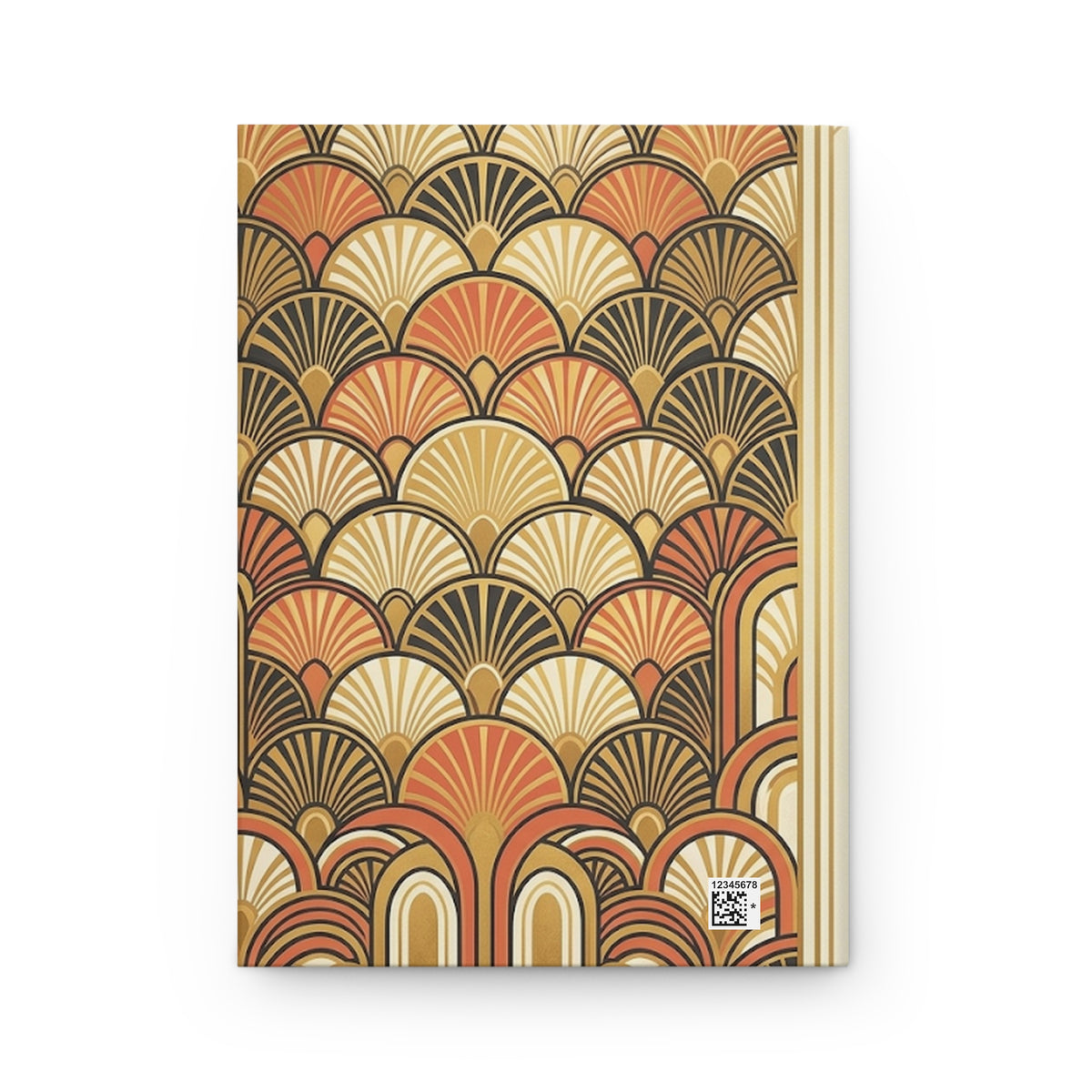 Art Deco Sunrise Variant 4 Hardcover Journal - Matte Lined Notebook