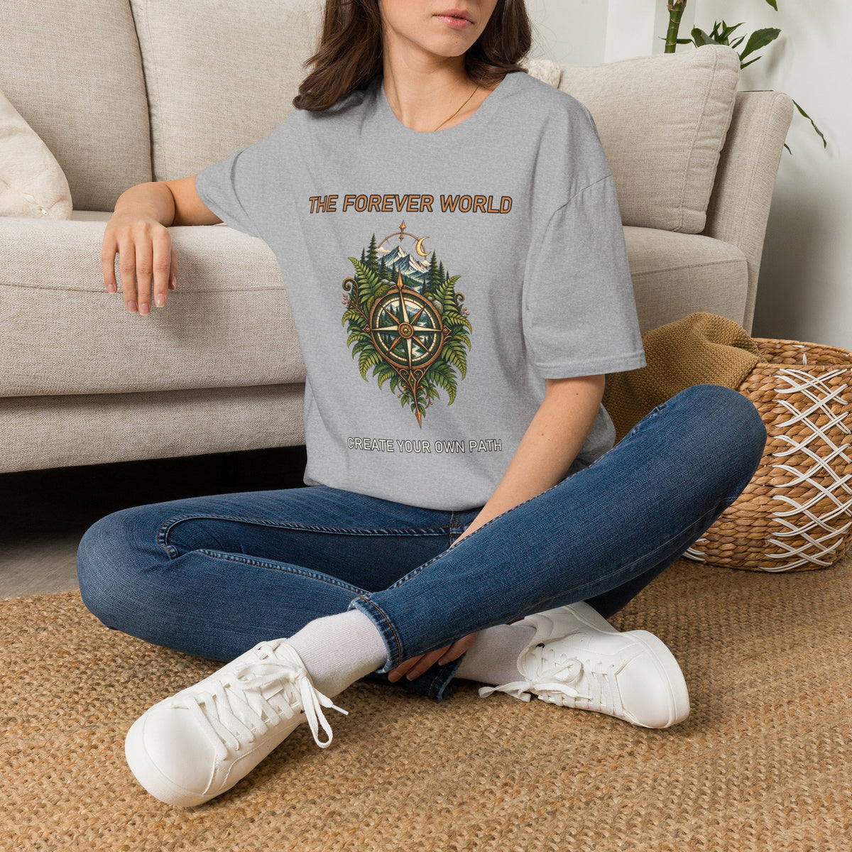 The Forever World Wildlands Compass Unisex Softstyle T-Shirt
