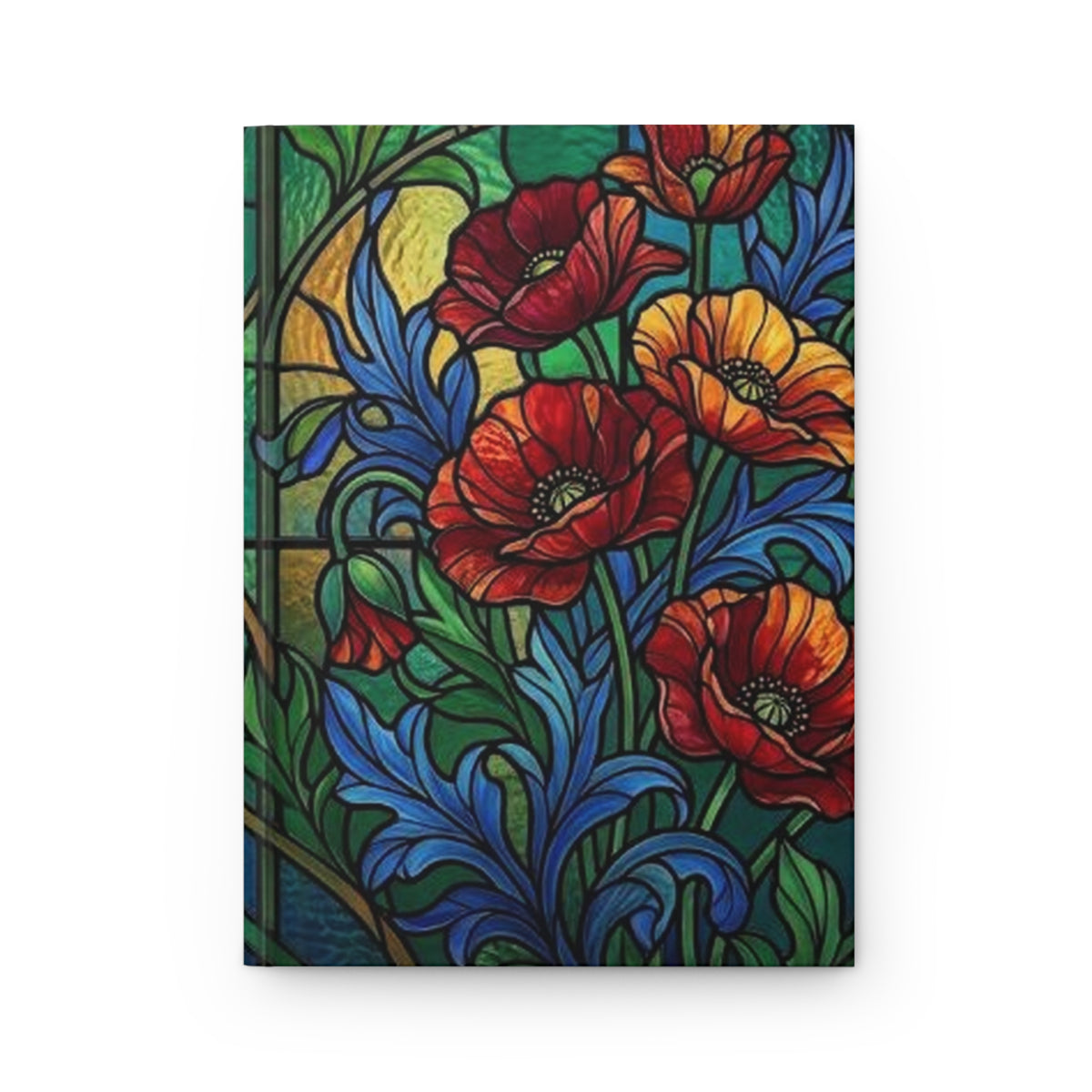 Stained Glass Garden Hardcover Journal - Matte Lined Notebook