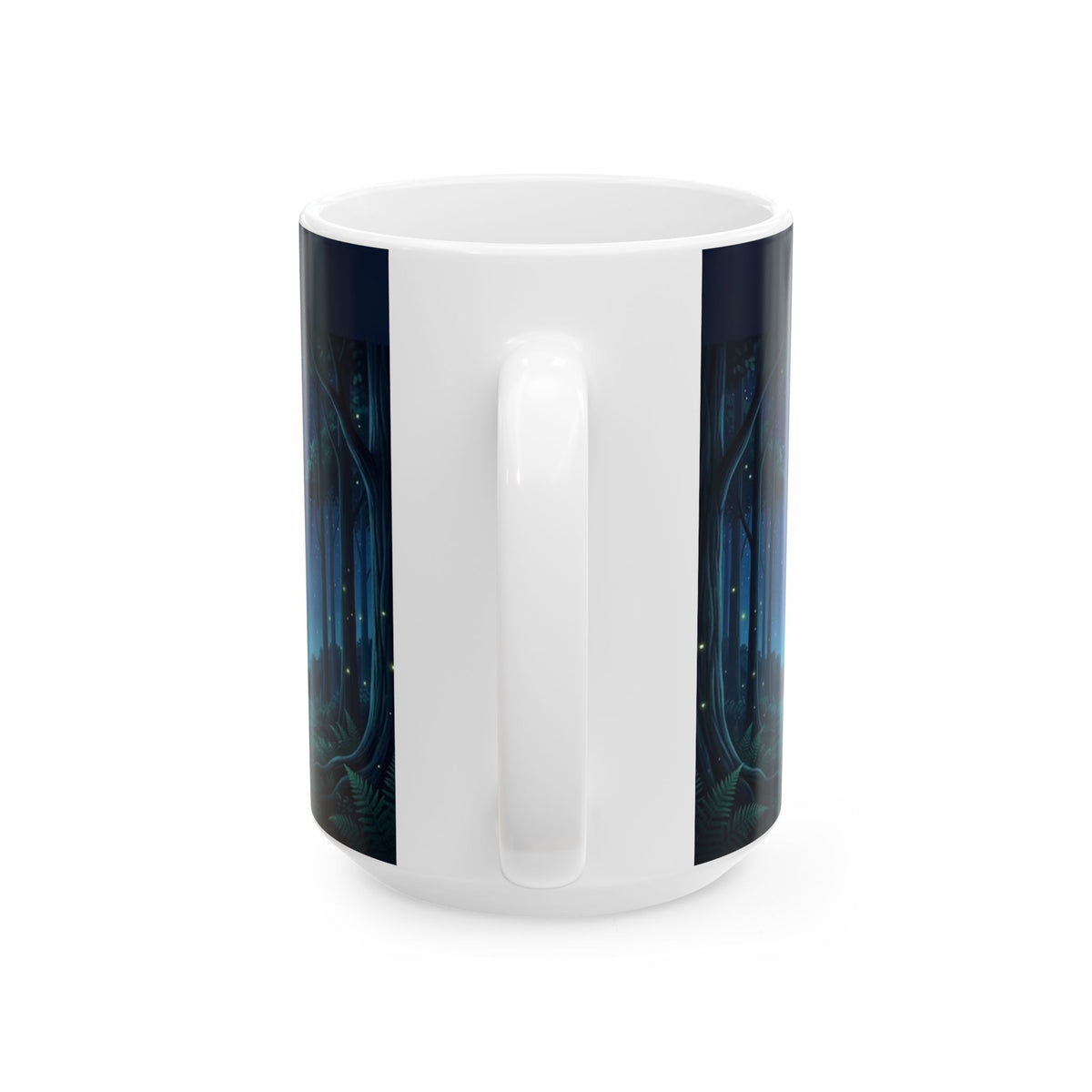 Moonlit Forest Nature Quote Ceramic Mug