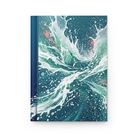 Ocean Currents Variant 4 Hardcover Journal - Matte Lined Notebook