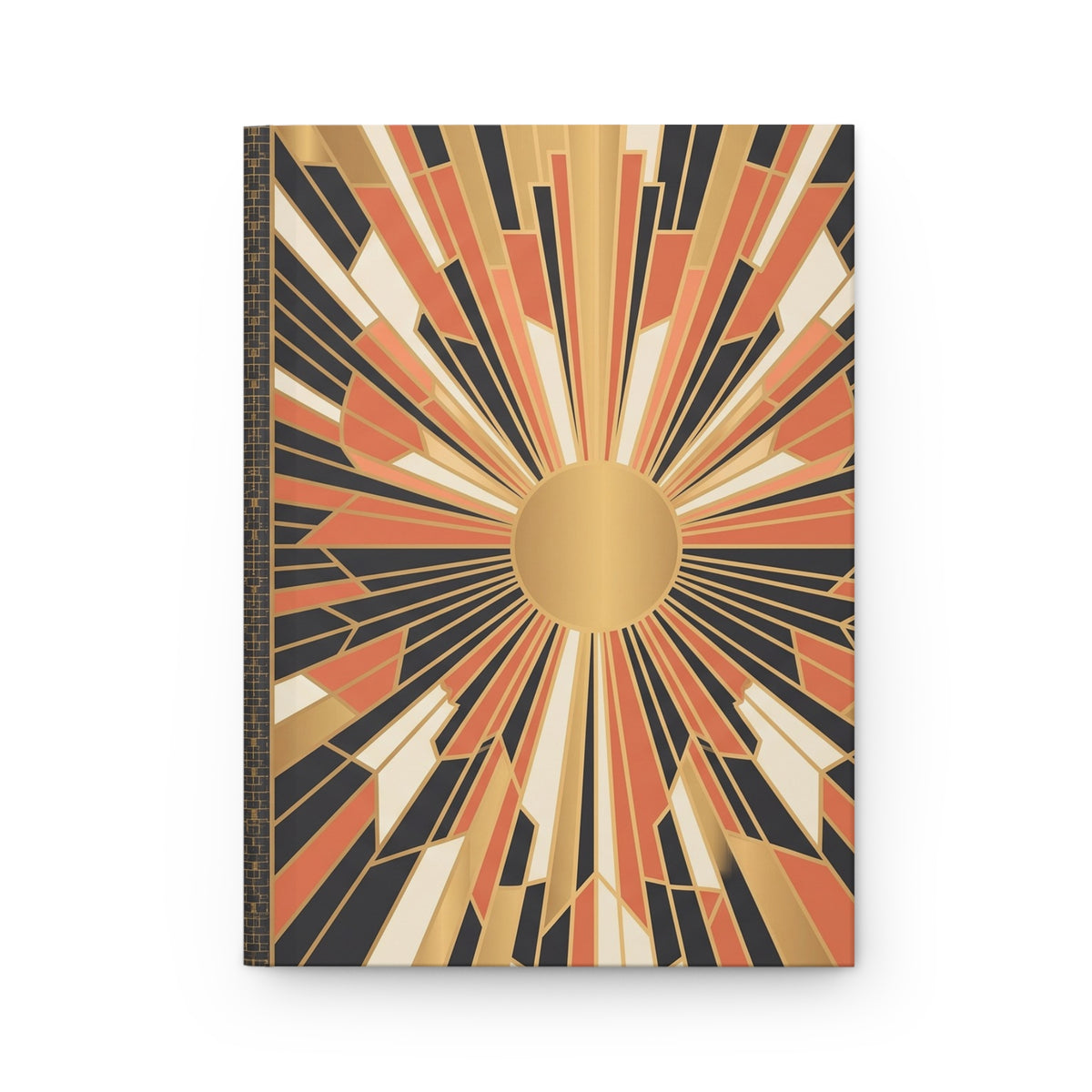 Art Deco Sunrise Variant 3 Hardcover Journal - Matte Lined Notebook