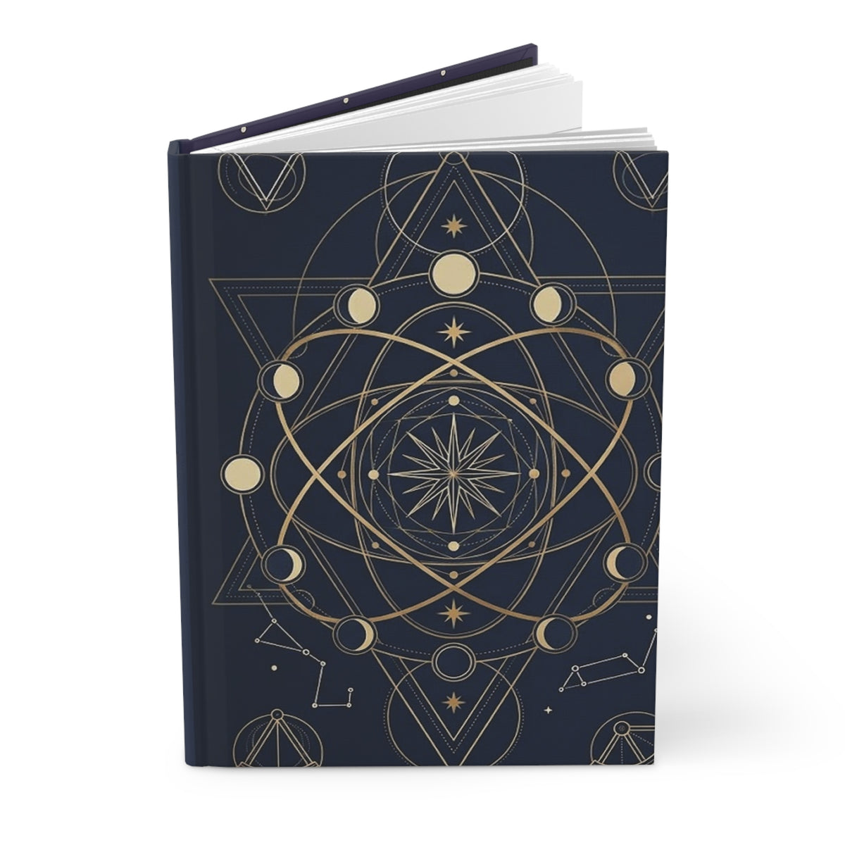 Celestial Geometry Variant 3 Hardcover Journal - Matte Lined Notebook
