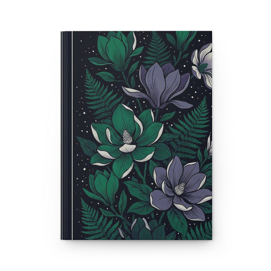Midnight Botanicals Variant 1 Hardcover Journal - Matte Lined Notebook